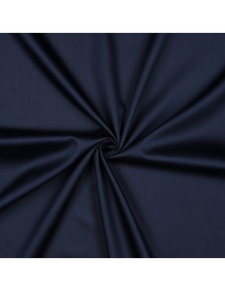 Tecido de cetim de algodão - Azul marinho