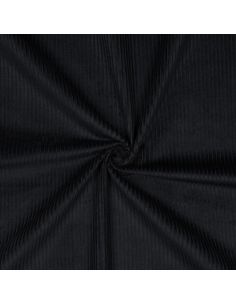 Tecido veludo cotelê de algodão - Preto