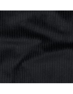 Tecido veludo cotelê de algodão - Preto 2