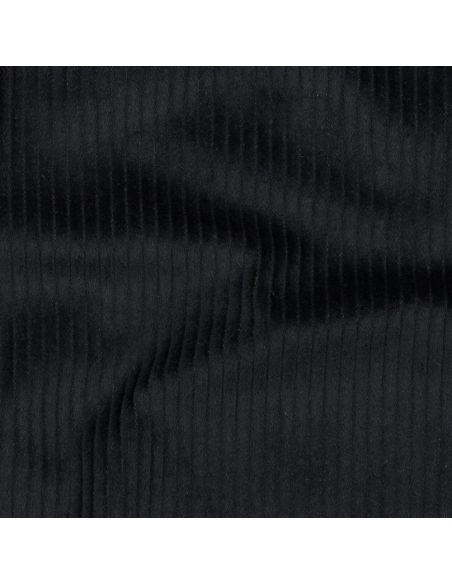 Tecido veludo cotelê de algodão - Preto