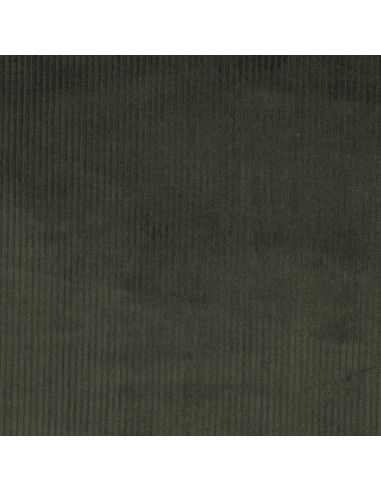 Tecido de veludo cotelê de algodão - Verde escuro