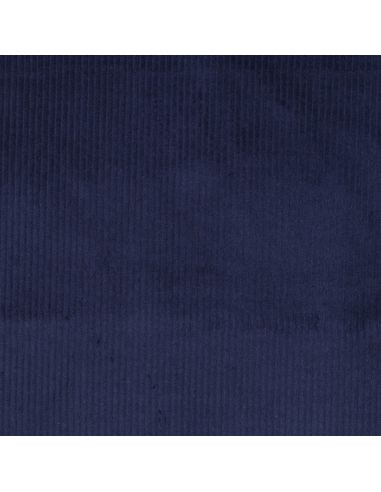 Tecido de veludo cotelê de algodão - Azul marinho