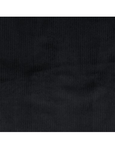 Tecido veludo cotelê de algodão - Preto