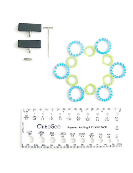 Estojo de agulhas de tricô circulares de metal ChiaoGoo