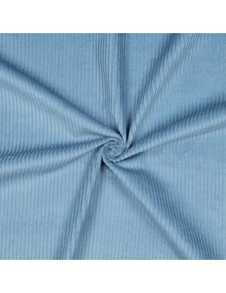 Tecido de veludo cotelê de algodão - Azul