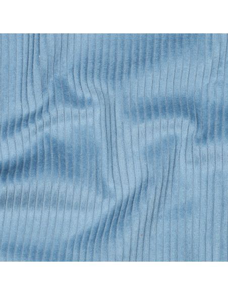 Tecido de veludo cotelê de algodão - Azul