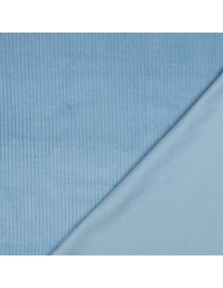 Tecido de veludo cotelê de algodão - Azul