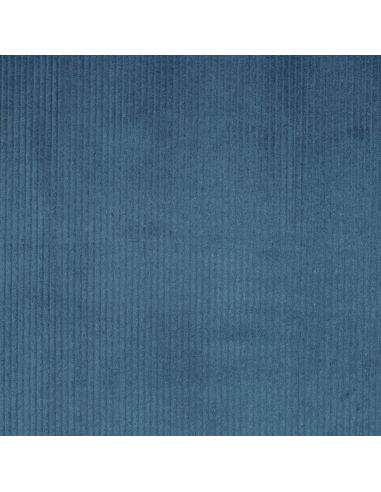 Tecido de veludo cotelê de algodão - Azul petróleo