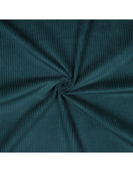 Tecido de veludo cotelê de algodão - Verde esmeralda