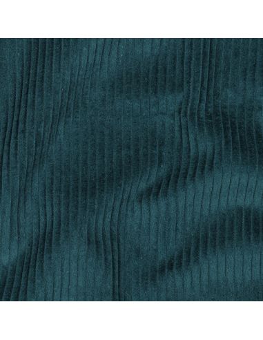 Tecido de veludo cotelê de algodão - Verde esmeralda