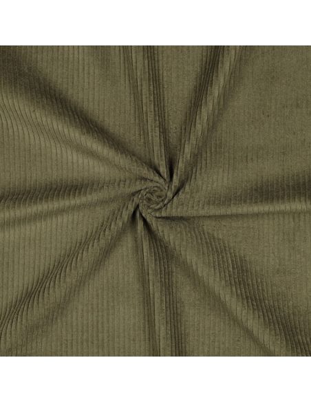 Tecido de veludo cotelê de algodão - Verde militar