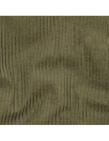 Tecido de veludo cotelê de algodão - Verde militar