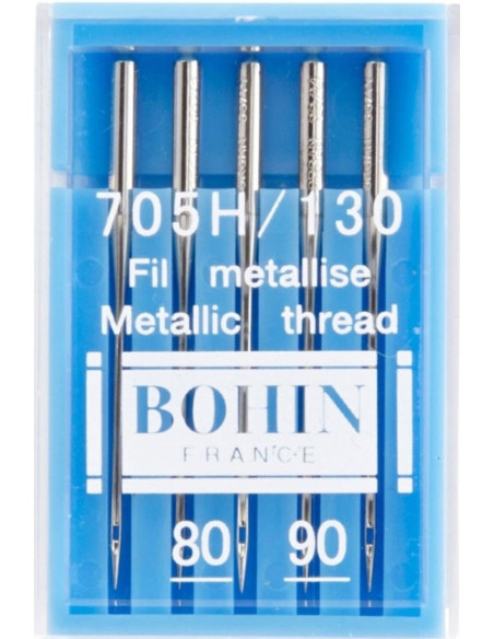 Agulhas para máquina com fio metalizado Bohin