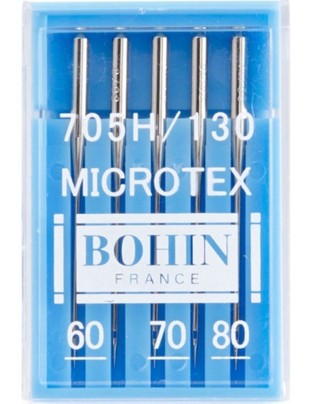 Agulhas de máquina microtex Bohin