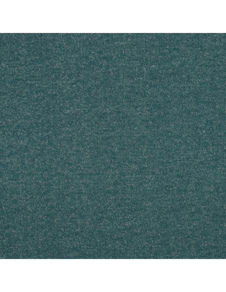 Tecido moletom com brilho - Azul petróleo