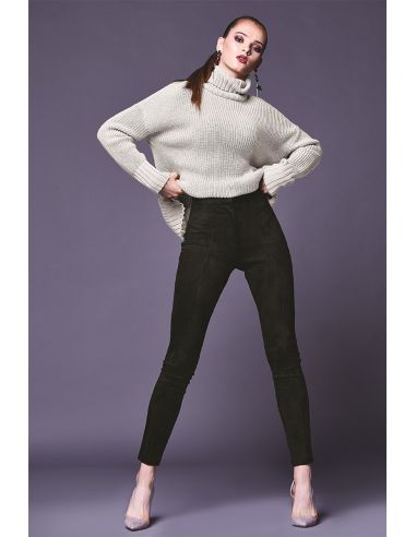 Tecido suede stretch - Preto