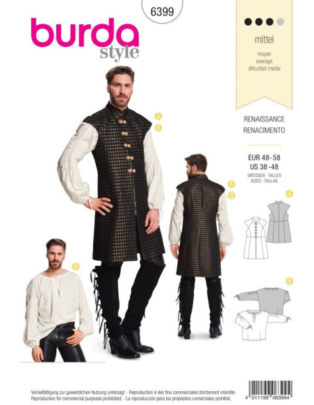Padrão de fantasia - Burda 6399