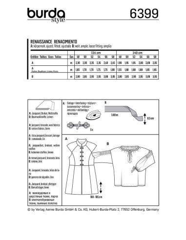 Padrão de fantasia - Burda 6399