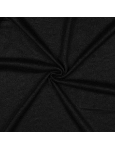 Tecido de malha tricot misto - Preto