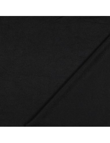 Tecido de malha tricot misto - Preto