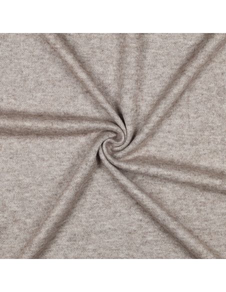 Tecido de malha tricot misto - Taupe