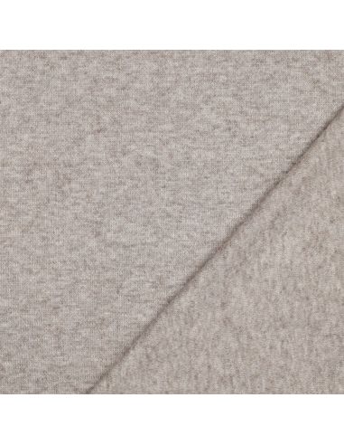 Tecido de malha tricot misto - Taupe