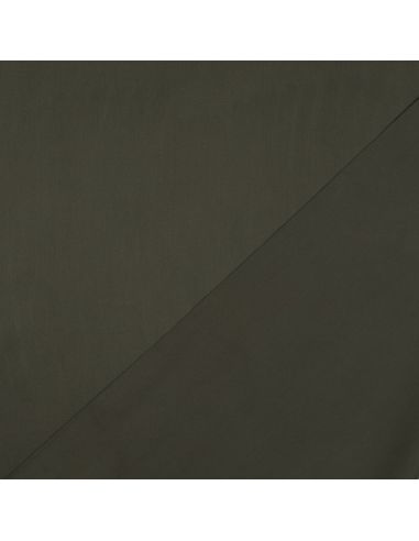 Tecido de cetim de algodão - Verde militar