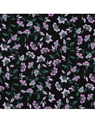 Tecido viscose pesado stretch Rosella - Preto