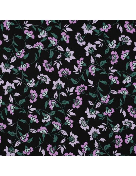 Tecido viscose pesado stretch Rosella - Preto