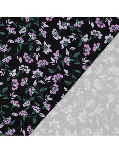 Tecido viscose pesado stretch Rosella - Preto