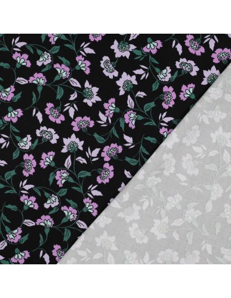 Tecido viscose pesado stretch Rosella - Preto