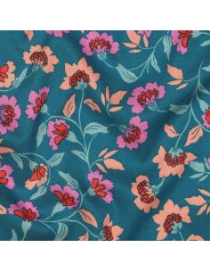 Tecido viscose pesado stretch Rosella - Azul petróleo 2