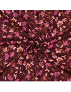 Tecido viscose pesado stretch Rosella - Bordeaux