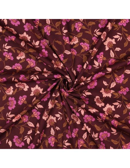 Tecido viscose pesado stretch Rosella - Bordeaux