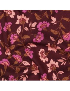 Tecido viscose pesado stretch Rosella - Bordeaux 2