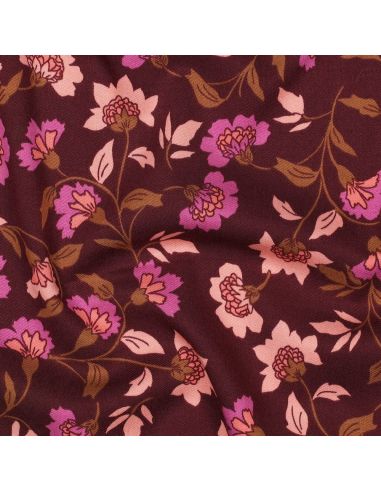Tecido viscose pesado stretch Rosella - Bordeaux