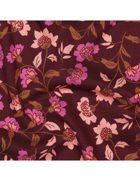 Tecido viscose pesado stretch Rosella - Bordeaux