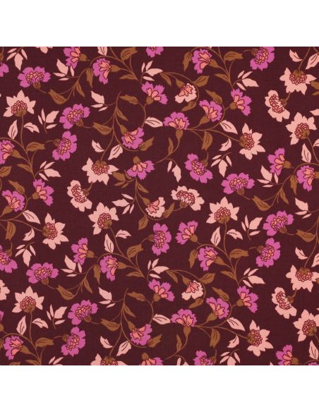 Tecido viscose pesado stretch Rosella - Bordeaux