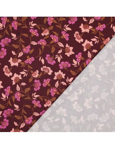 Tecido viscose pesado stretch Rosella - Bordeaux