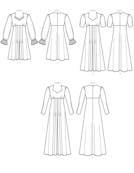 Molde de vestido - Butterick 6586