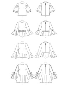 Molde de blusa - Butterick 6592 2