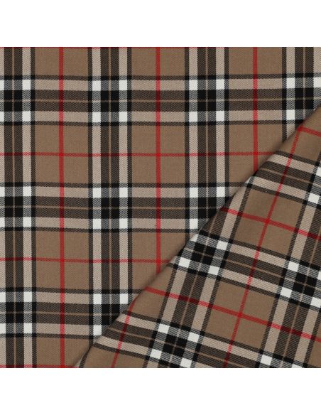 Tecidos tartan escoceses - Camel