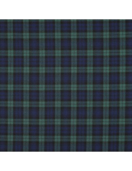 Tecidos tartan escoceses - Preto, azul e verde