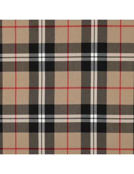 Tecidos tartan escoceses - Camel e preto