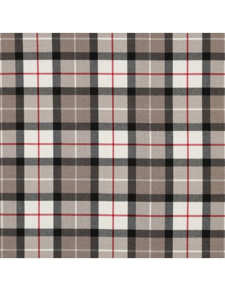 Tecidos tartan escoceses - Taupe e preto