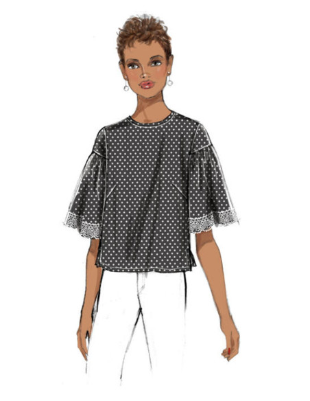 Molde de blusa - Butterick 6592