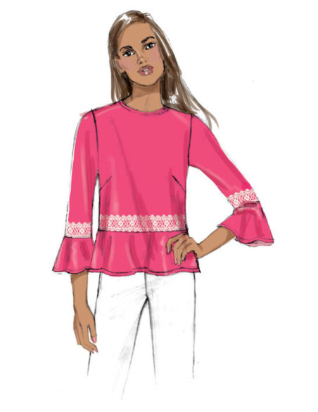 Molde de blusa - Butterick 6592