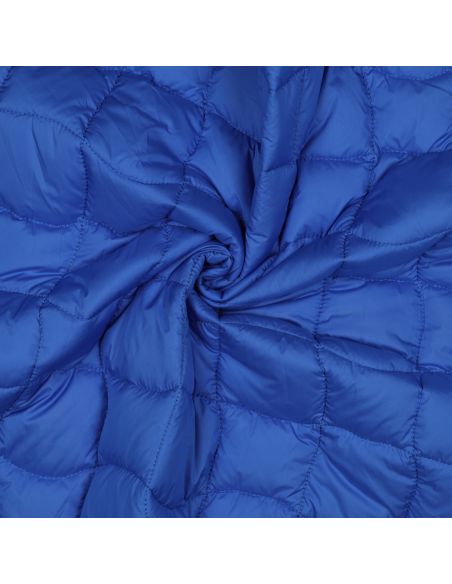 Tecido acolchoado dupla face pop - Azul e verde anis