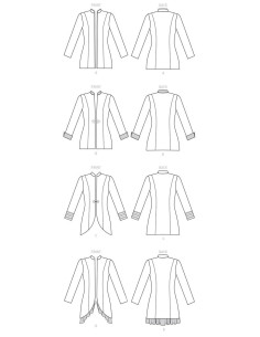 Molde de casaco - Butterick 6602 2