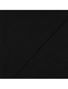 Tecido jersey canelado - Preto 2